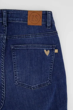 zusss flared jeans donkerblauw