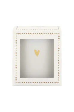 zusss geurkaars in doosje lievelings hartje wit/goud