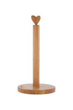 zusss houten keukenrolhouder he leukerd donkerbruin