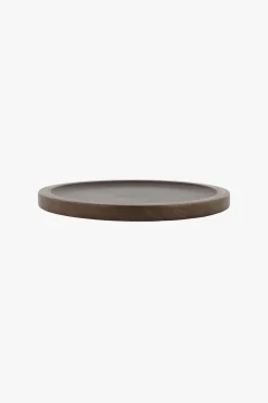 zusss houten stylingbord 30 cm donkerbruin /goud