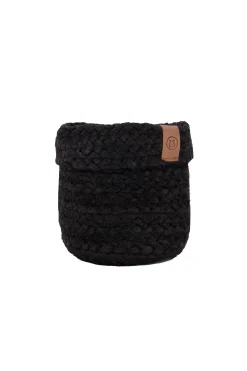 zusss jute opbergmand 12x12cm zwart