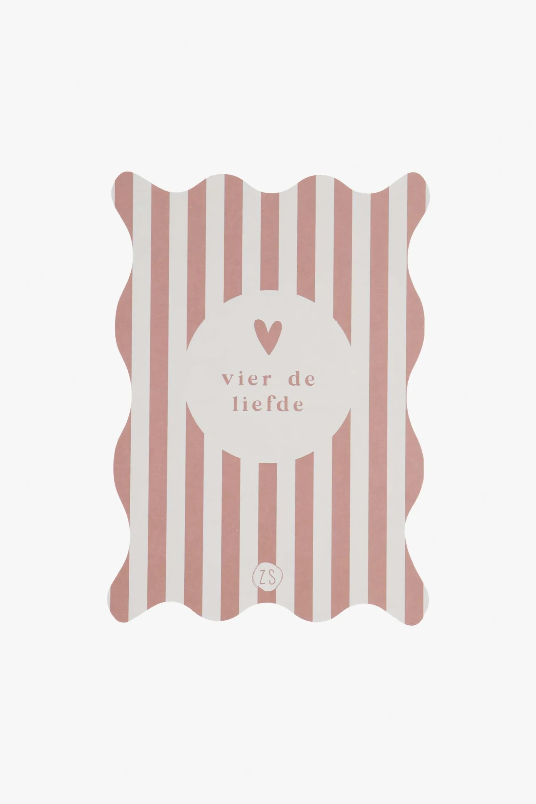 zusss kaart golf vier de liefde terra roze/zand