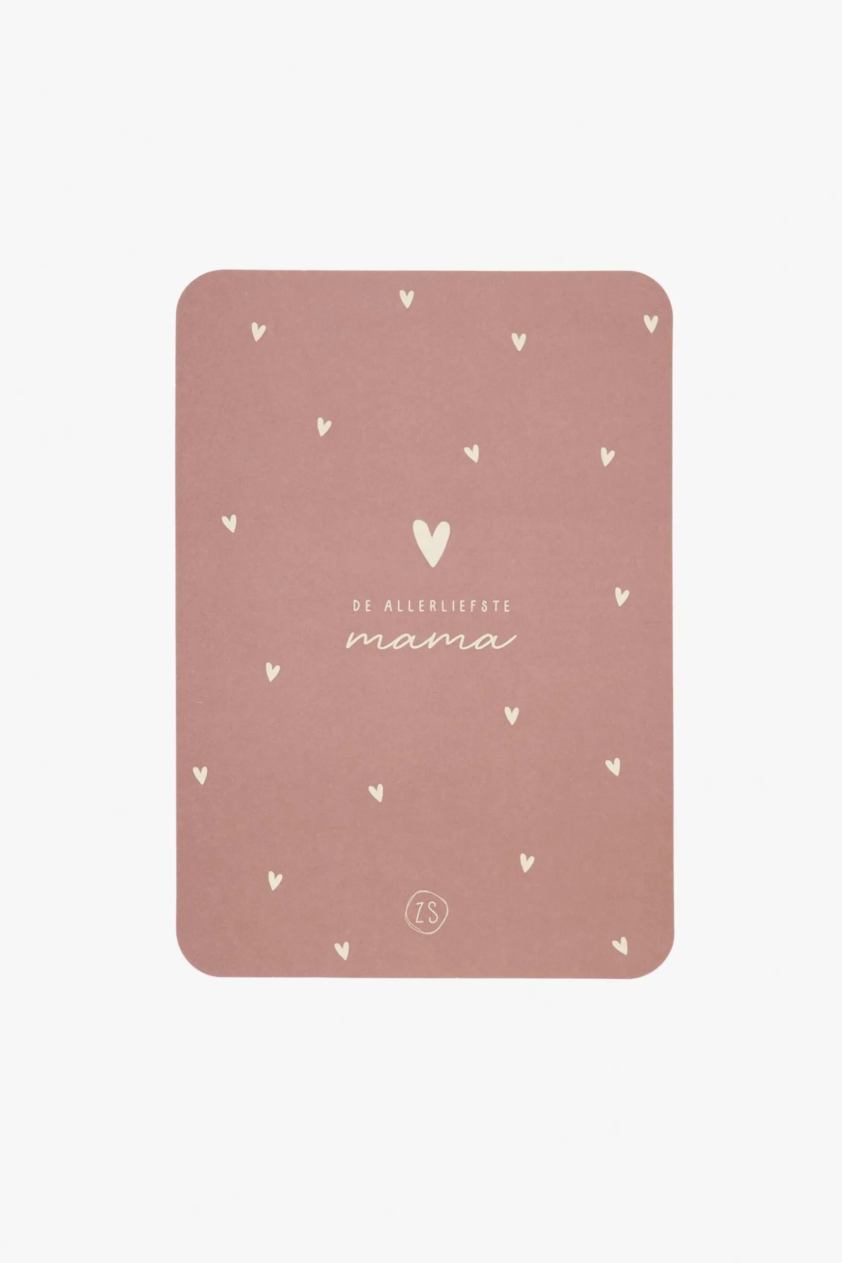 zusss kaart ronde hoeken de allerliefste mama terra roze