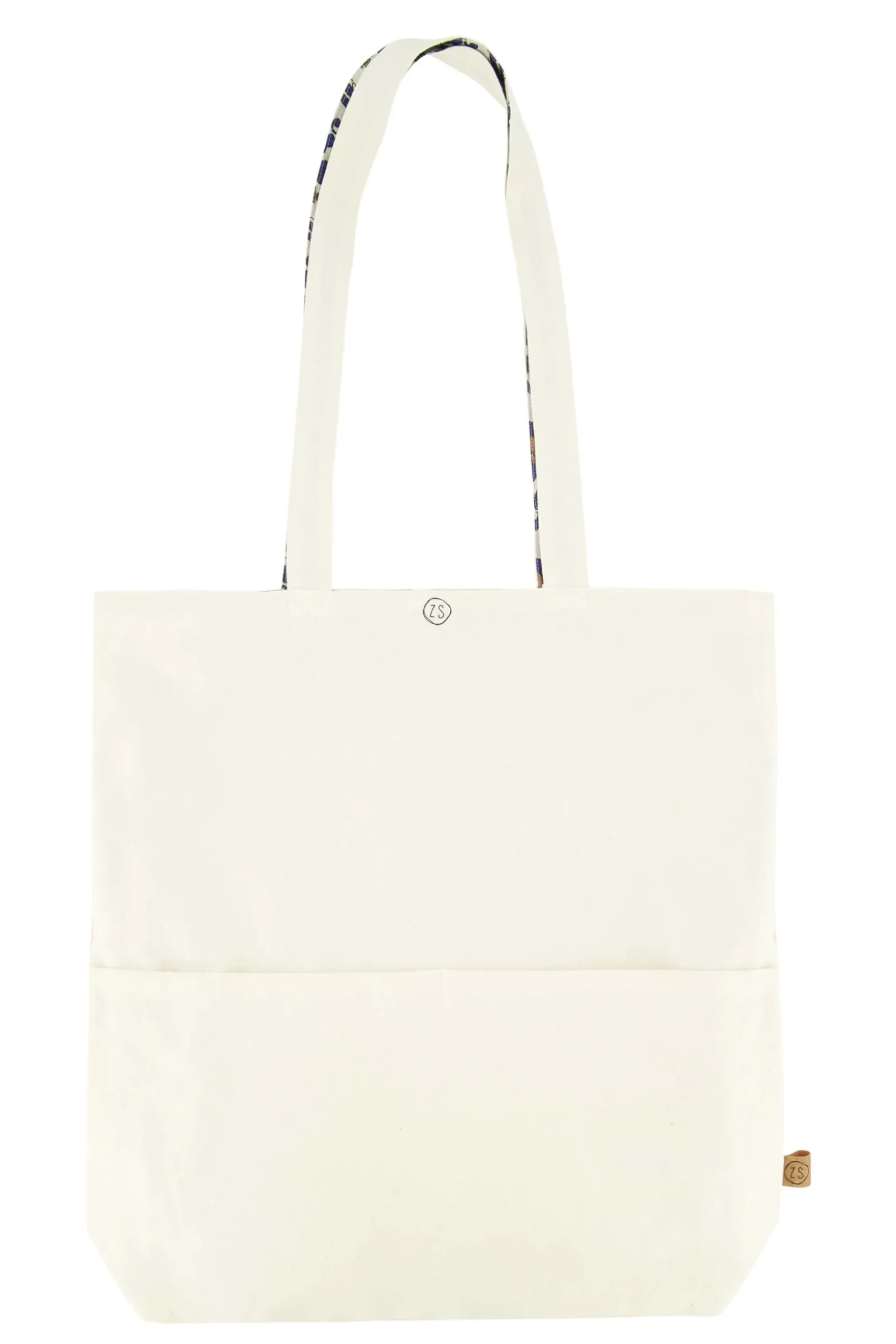 zusss katoenen shopper met print zand