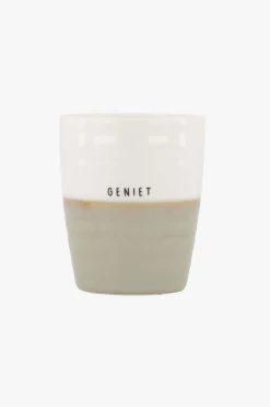 zusss koffiemok geniet wit/zand