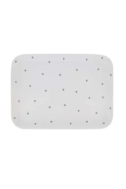 zusss melamine dienblad 43x33cm hartjes wit/antracietgrijs