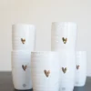 zusss mok L goud hartje wit (set van 6)