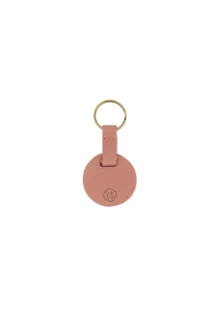 zusss ronde sleutelhanger hartje mauve