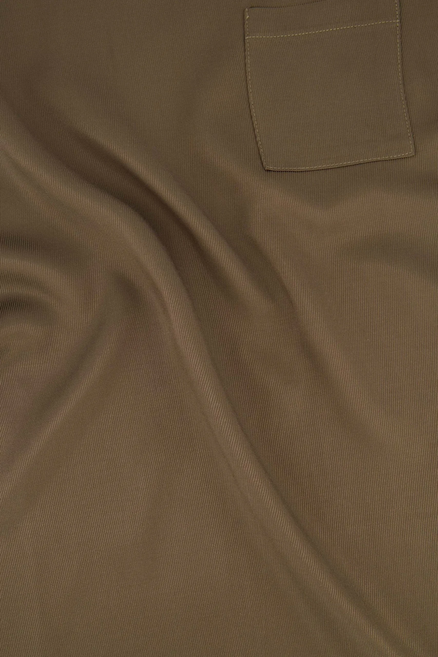 zusss satijnen twill top met boothals donkergroen