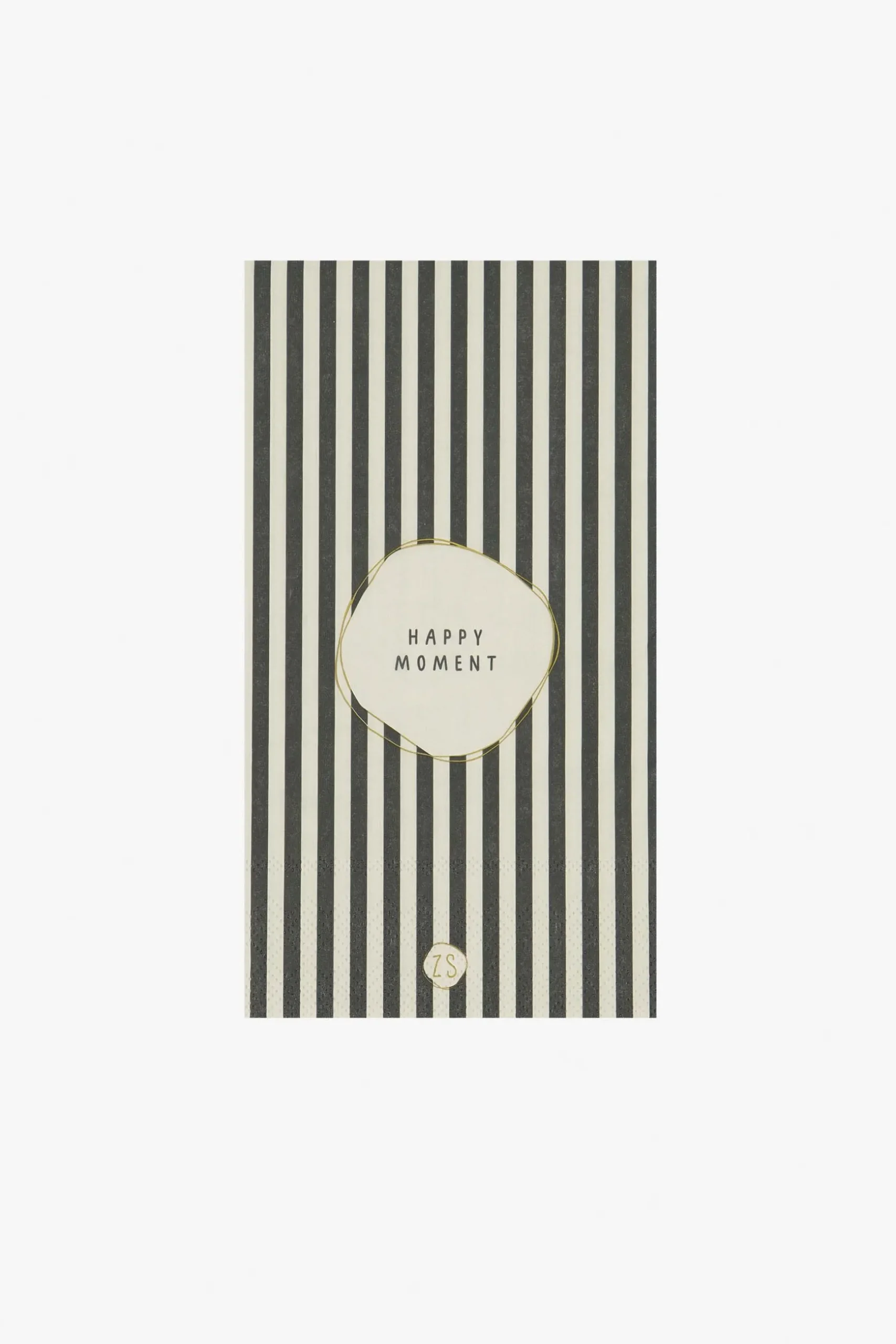 zusss servetten happy moment 11x20cm zand/antraciet