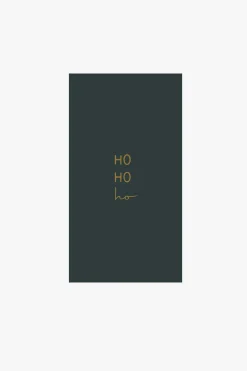 zusss servetten hohoho/ster 11x20cm donkergroen