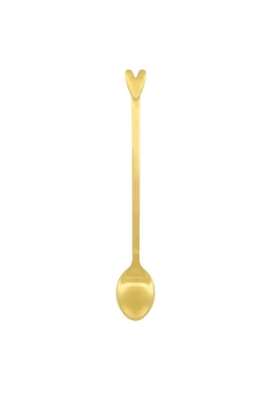 zusss set van 4 lepels hartje goud