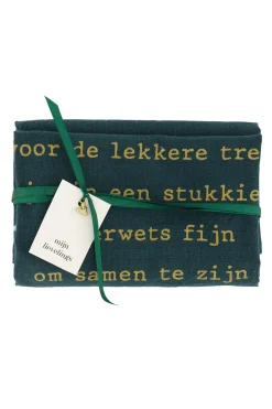 zusss theedoek gedicht donkergroen