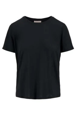 zusss t-shirt met ronde hals zwart