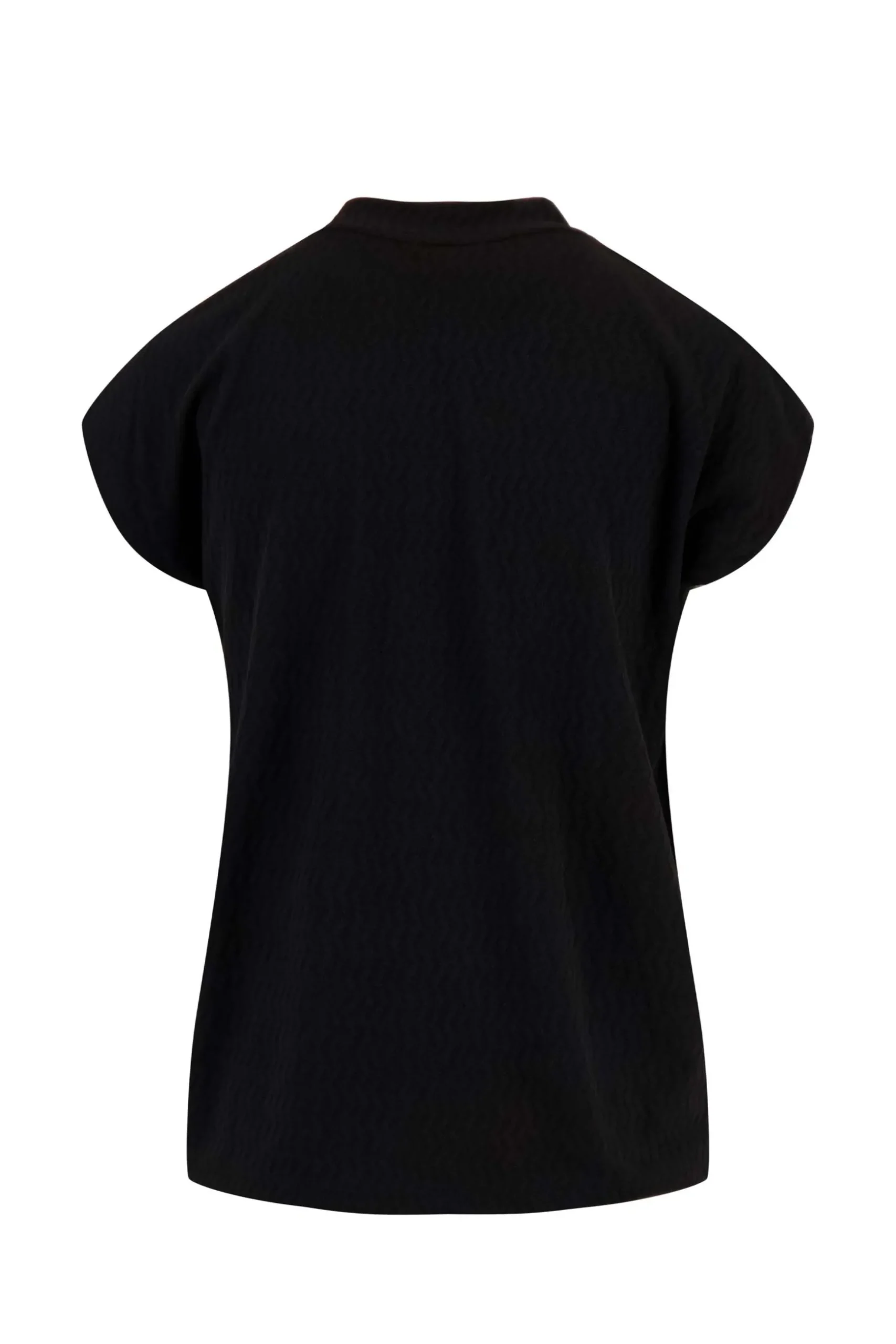 zusss turtle top met structuur zwart