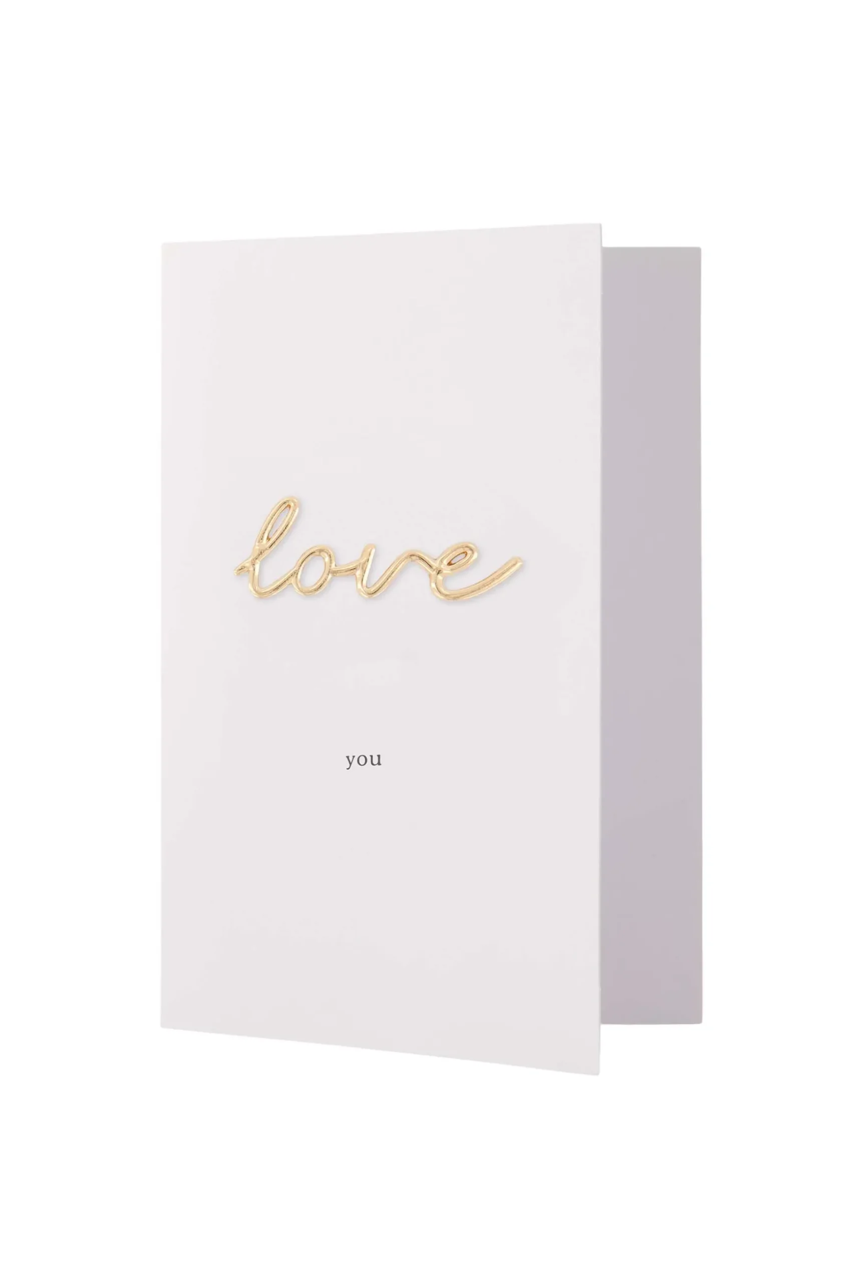 zusss wenskaart love magneet wit/goud