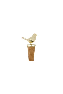 zusss wijnstopper vogel goud